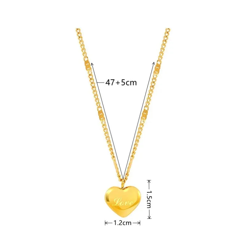 1pcs Gold Non- Tarnishing Necklace